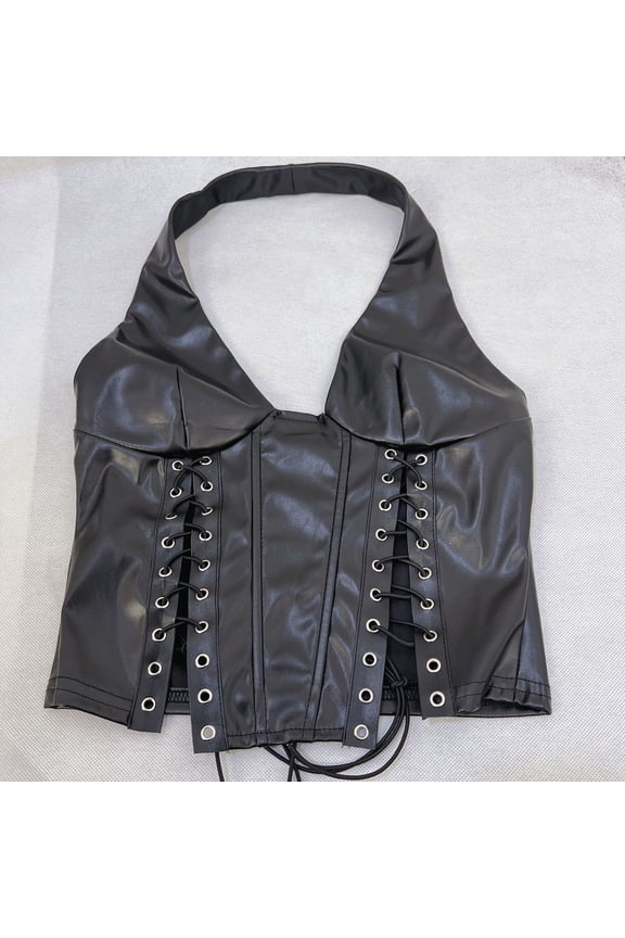 Women's Push Up Bustier Halter Neck Waist Cincher Corset Stylish Form Fitting Shapewear