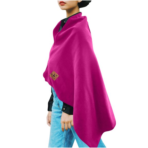 AUNVITO Women's Shawl Heating Blanket Buttery-Soft Knit Fabric Lightweight Warmth Casual and Versatile Style