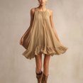 thumbnail image 1 of AUNVITO Women's Sleeveless Dress Round Neck Tank Style Casual and Comfortable Summer Dress, 1 of 9