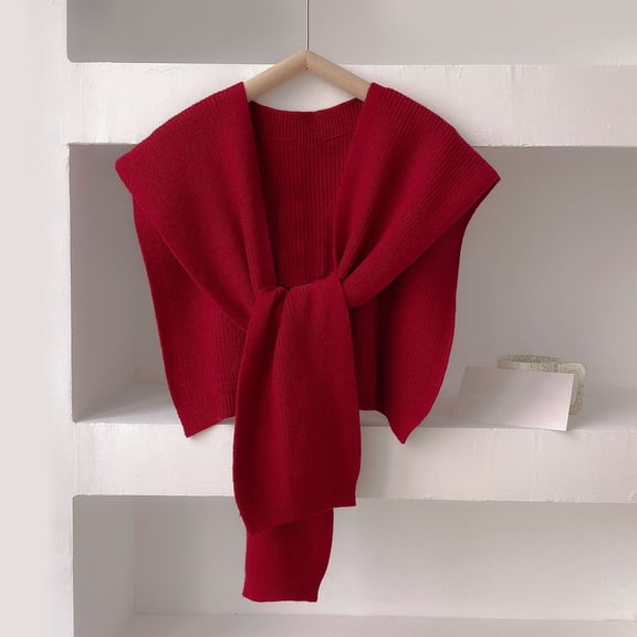 AUNVITO Women's Striped Knit Shawl Hooded Cape with Sleeves Versatile and Stylish for All Seasons