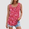 thumbnail image 1 of AUNVITO Women's Summer Tank Top Round Neck Loose Fit Sleeveless Casual Comfortable Plus Size for Everyday Wear, 1 of 5