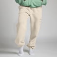 thumbnail image 1 of AUNVITO Women's Thermal Plus Size Loose Fit Sweatpants with Elastic Waist & Side Zipper Pockets, Cozy High Waist Casual Joggers Pure Color Japanese Fleece-Lined Winter Pants, 1 of 6
