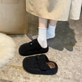 thumbnail image 1 of AUNVITO Women's Thick-Soled Woven Loafers Slip-On Comfortable Elevated Casual Shoes Large Size Breathable Linen Upper Fall Winter Vintage Style, 1 of 7