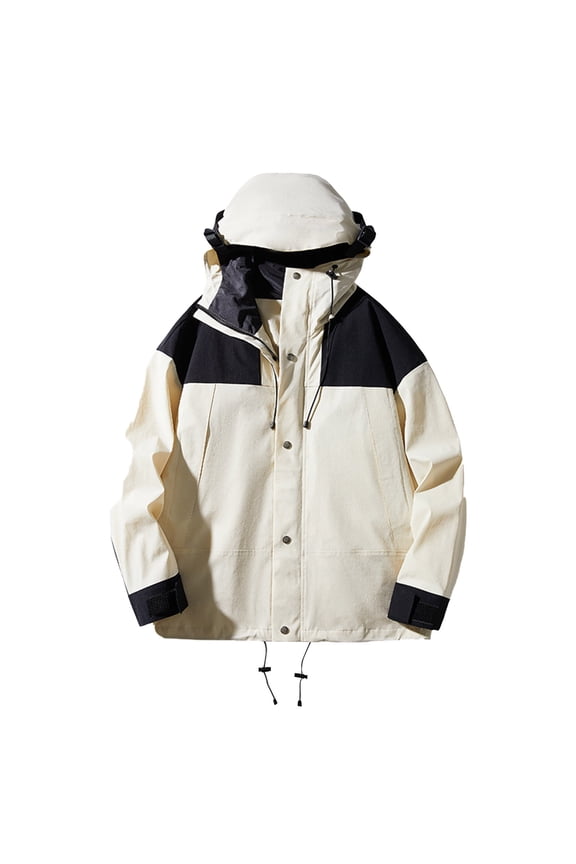 Women's Water-Repellent Hooded Windbreaker Jacket with Multi-Pockets, Lightweight & Breathable, Suitable for Hiking, Commute, Casual Outdoor