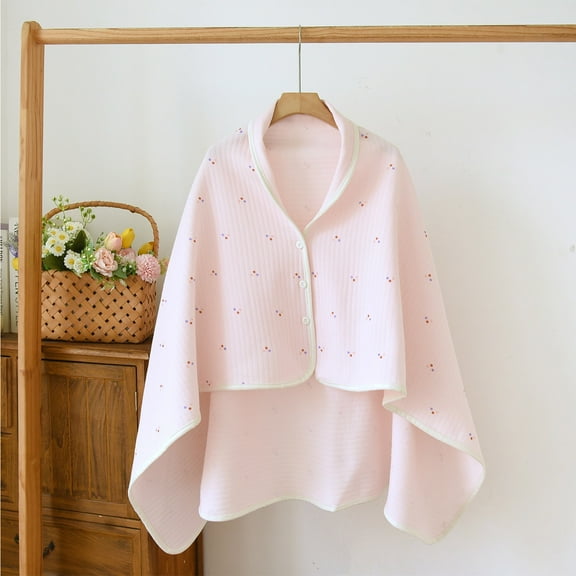 AUNVITO Women's Winter Flannel Thick Shawl Blanket Cloak Wrap-Style Cozy and Versatile