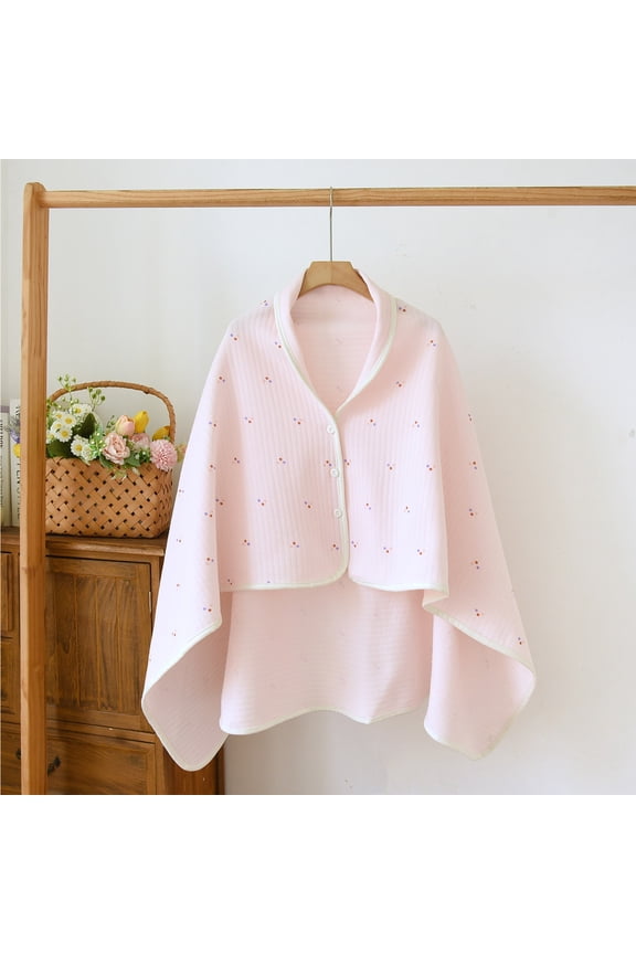 Women's Winter Flannel Thick Shawl Blanket Cloak Wrap-Style Cozy and Versatile