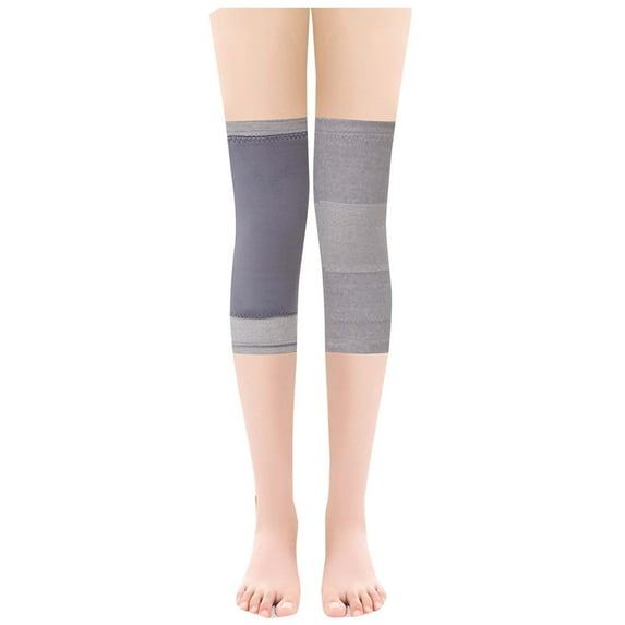 AUNVITO Women's Winter Fleece-Lined Leg Warmers with Non-Slip Grip Elastic Straps for Joint Support and Thermal Comfort