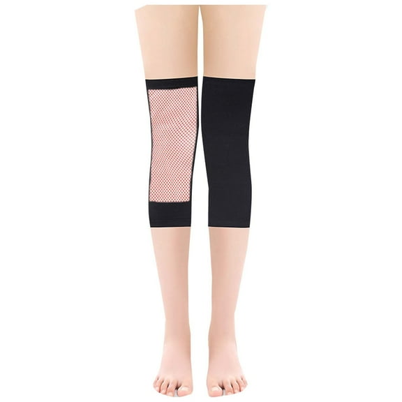 AUNVITO Women's Winter Fleece-Lined Leg Warmers with Non-Slip Grip Elastic Straps for Joint Support and Thermal Comfort