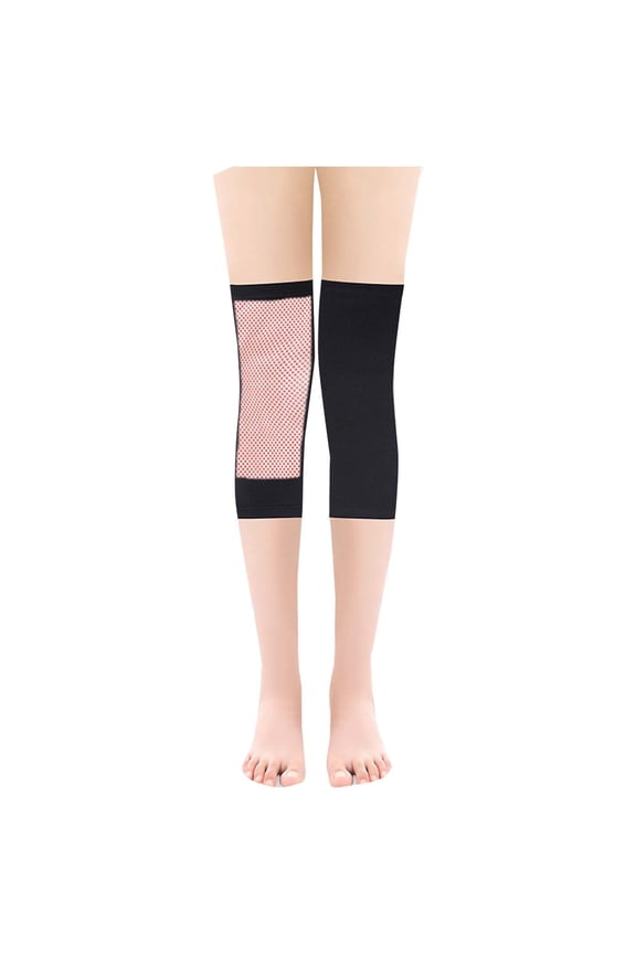 Women's Winter Fleece-Lined Leg Warmers with Non-Slip Grip Elastic Straps for Joint Support and Thermal Comfort