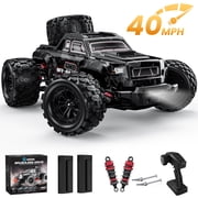 AUOSHI 116 Brushless Remote Control Car   40+MPH Fast Off-Road RC Toy Truck, 4WD All-Terrain, 70 Min Runtime w/ 2 Batteries, LED Lights, Waterproof, Full Metal Drive Shaft   Gift for Kids & Adults