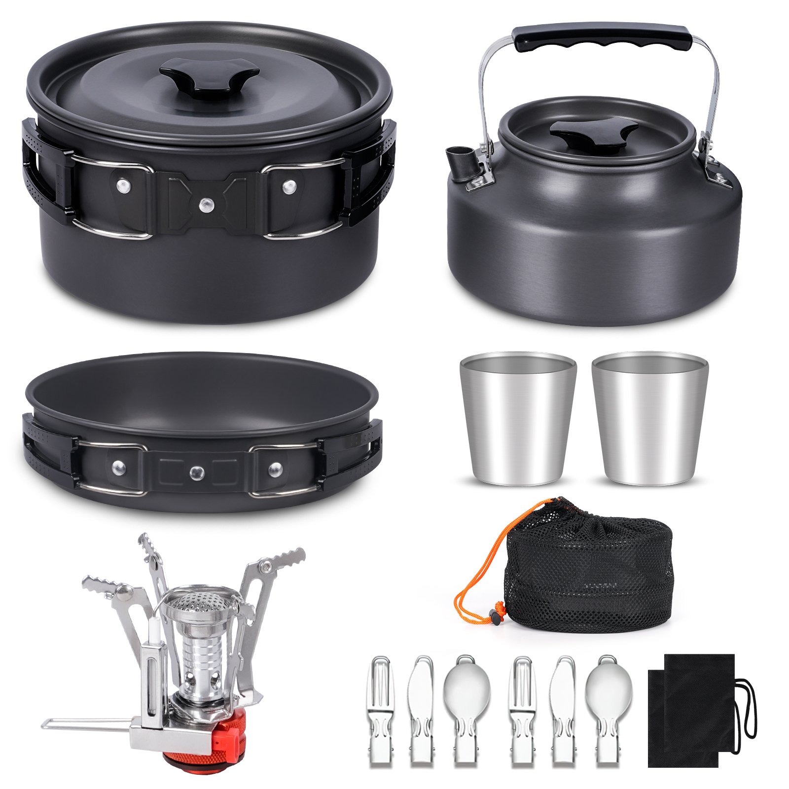STANLEY 20 Pieces Stainless Steel Camping Mess Kits