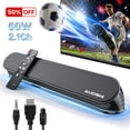 thumbnail interactive-video image 1 of AUOSHI Small Sound Bar for TV, 2.1ch 60+W Compact Soundbar with Built-in Subwoofer, Bluetooth 5.4, 5 EQ Modes, HDMI ARC/Optical/AUX/USB, 16.5 inch, 1 of 12