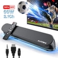 thumbnail interactive-video image 1 of AUOSHI Small Sound Bar for TV, 2.1ch 60+W Compact Soundbar with Built-in Subwoofer, Bluetooth 5.4, 5 EQ Modes, HDMI ARC/Optical/AUX/USB, 16.5 inch, 1 of 12