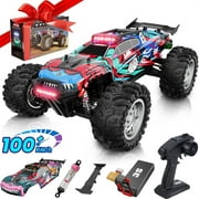 AUOSHI 2025 Fastest Professional Racing RC Cars for Adults with ESP Brushless Motor, 100+KM/H(60MPH) Top Speed,4X4 Hobby Off-Road,1:12 Remote Control CarT with Oil Filled Shocks