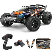 AUOSHI Fast RC Toy Car 40+MPH All-Terrain Remote Control Truck, 4WD Off-Road 1:14 Scale, 70 Min Runtime, 2 Batteries, LED Lights, Waterproof, Center Metal Drive Shaft – Gift for Kids, Teens & Adults