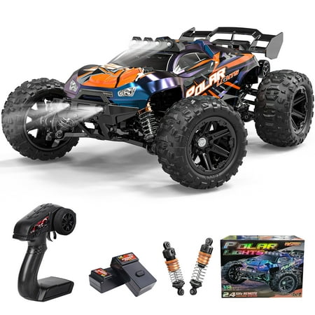 AUOSHI Fast RC Cars for Adults 60KM/H All Terrain High-Speed & off-Road Remote Control Car , 4WD 1:14 Scale RC Truck with 70 Min Runtime, 2 Batteries Gifts Toys for Kids Purple