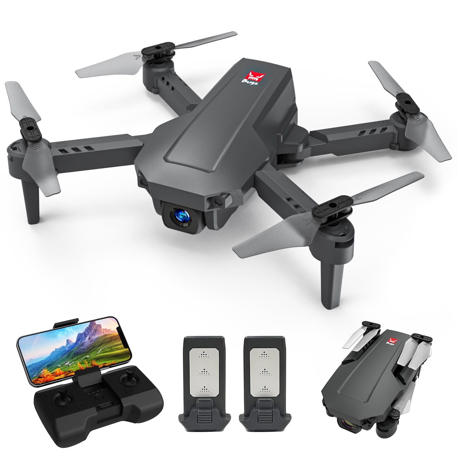 AUOSHI Mini FPV Drone with 1080P HD Camera, Dual Lens & VR