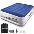 thumbnail image 1 of AUOSHI Queen Air Mattress with Rechargeable Built-in Pump 662lb Weight Capacity Luxury Inflatable Air Bed Portable Double Airbed Waterproof Durable Adjustable Blow Up Mattress for Home Camping, 1 of 10