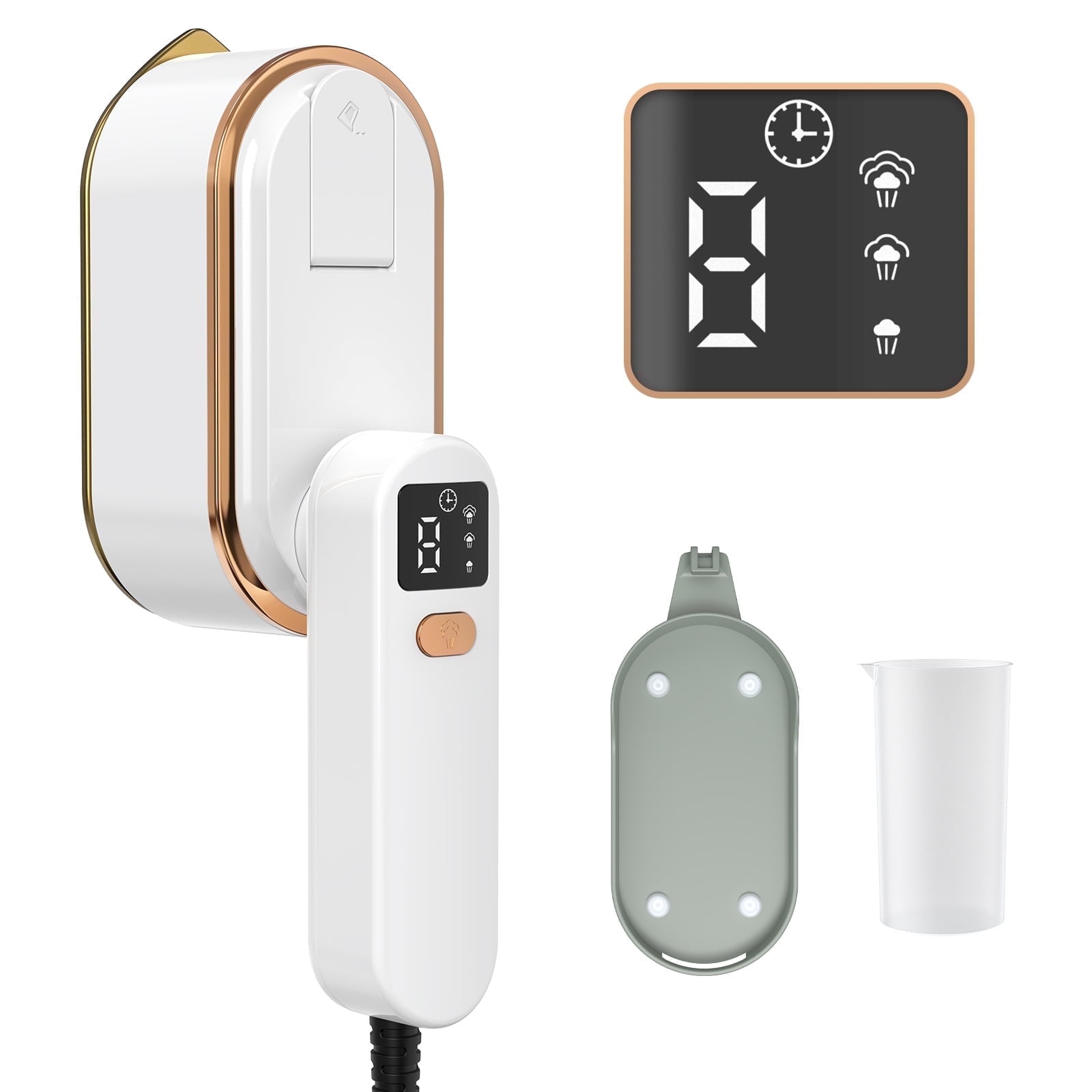 AUOSHI Handheld Travel Steamer for Clothes – 1300W Portable Garment Steamer, 180ml Large Tank, Fast Heat in 10s, Wrinkle Remover for Home, Office & Travel