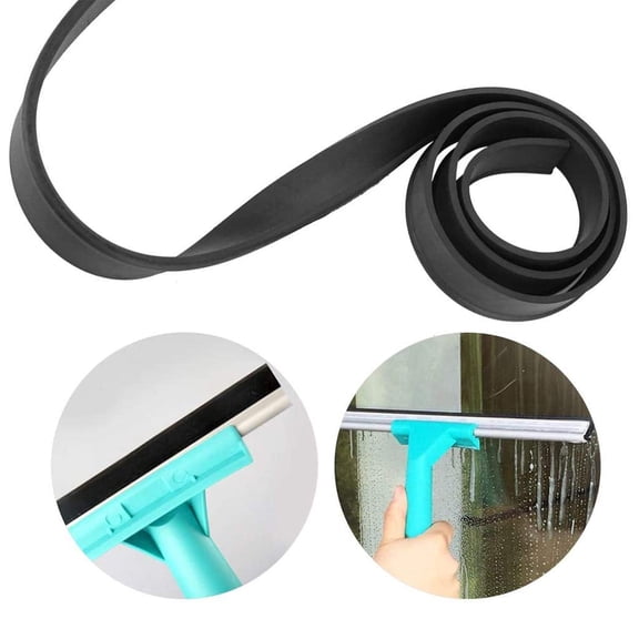 AUPERTO 105 Cm Squeegee Rubber Replacement, Commercial Squeegee Refills for Window Cleaning Squeegee- Black