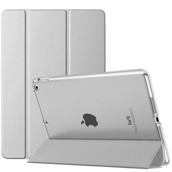 AUPERTO Case for iPad 7 (10.2-Inch, 7th Generation), Auto Wake/Sleep Cover, Black Silver Gray