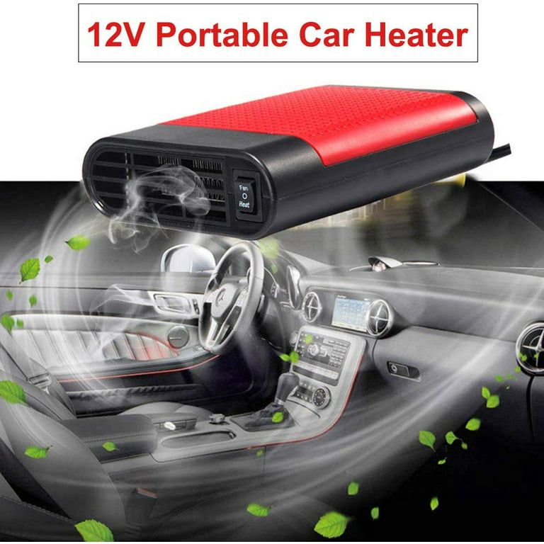 Car Heater 2 In 1 Portable 12 V 150 W High Power Rapid Heating And Cooling  Fan Defrosting Defogger For Car Windshield (red) 1 Pack