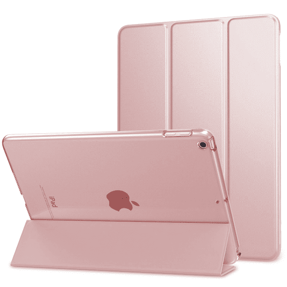 AUPERTO Smart Case for iPad Mini 5 7.9", Lightweight Trifold Smart Cover with Auto Sleep/Wake, Hard Back Cover ROSE GOLD