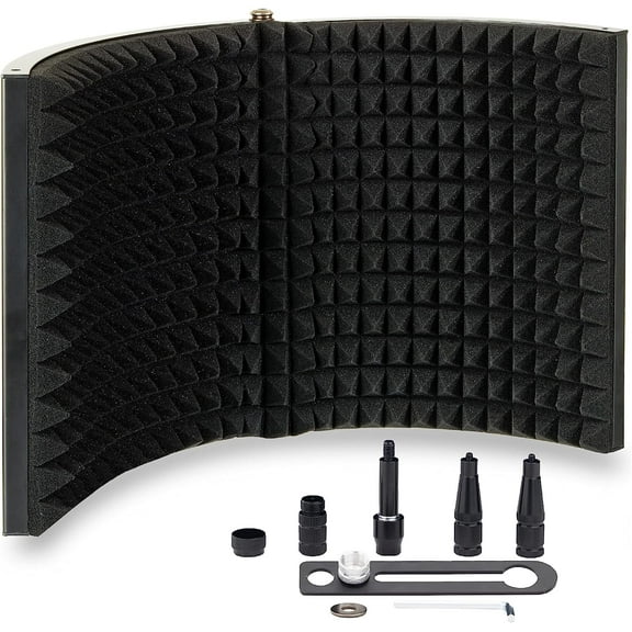 AUPHONIX PRO Isolation Shield - Microphone Reflection Filter for Recording - Mic Studio Equipment