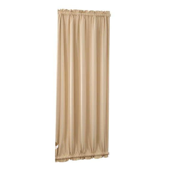 AUQ 1 Piece Door Curtain Panel - Room Darkening Rod Pocket Sliding Glass Door Drapes Privacy Light Block for Front French Door
