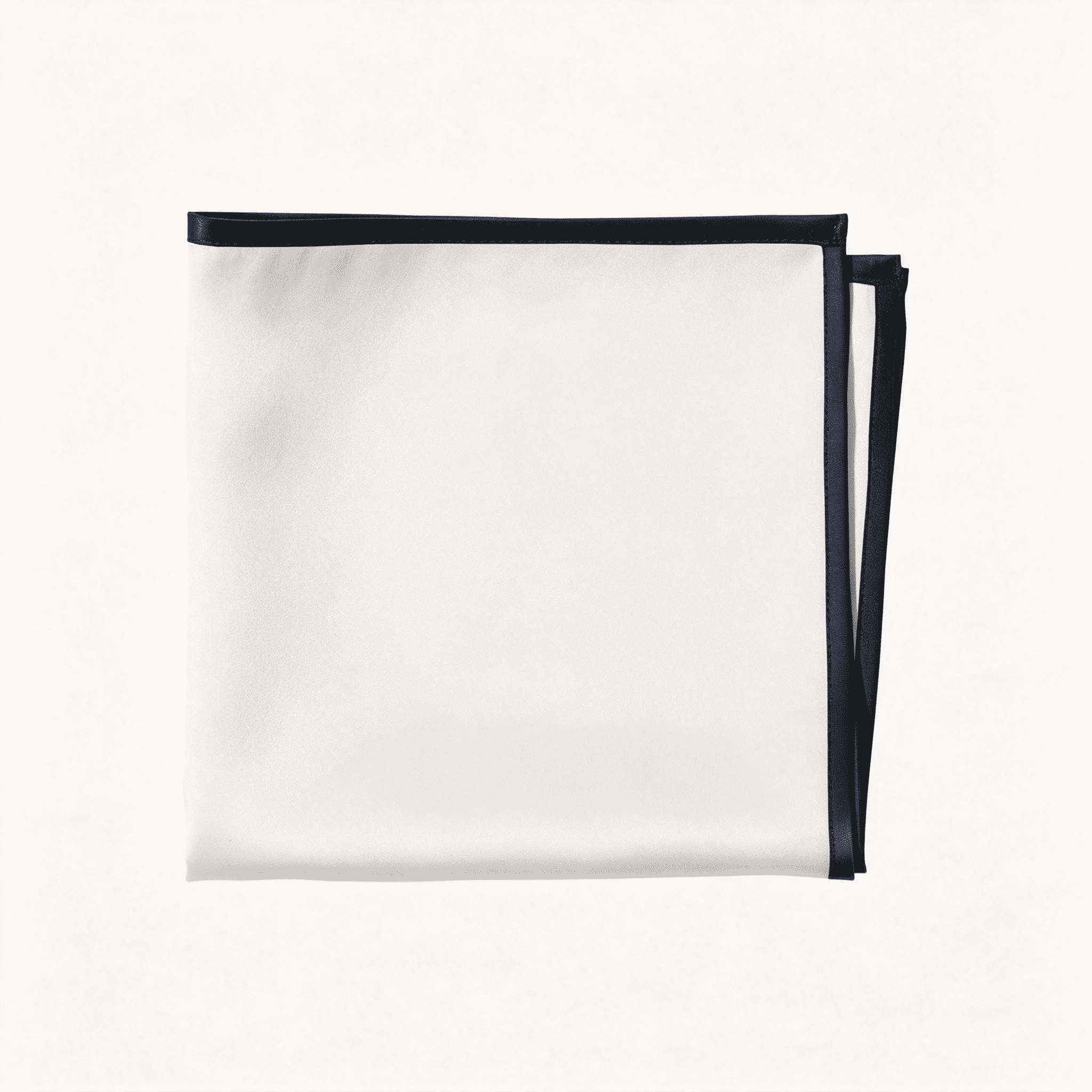 AUQ 100% Silk Pocket Square for Men,Ivory White with Hand-Rolled ...