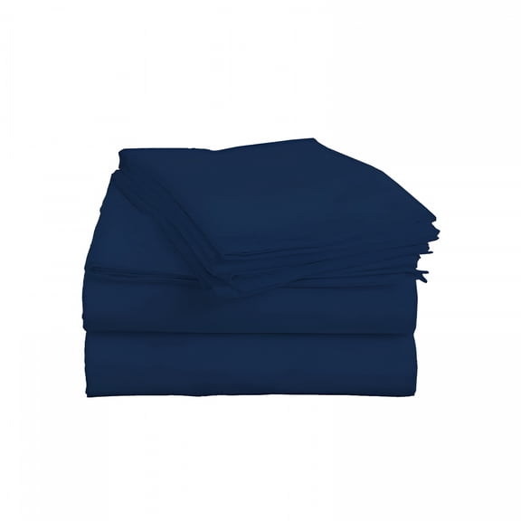 AUQ 1000 Thread Count 100% Cotton Bed Sheet Set Queen Sheet Set Cotton Bed Sheets Queen Set(Queen,Navy)