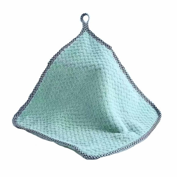 AUQ 10PCS Kitchen Towels,Absorbent Coral Fleece Wash Cloths,Soft and Quick-Dry Microfiber Cleaning Cloths,Gentle Dish Towels for Kitchen,Portable and Lightweight Towels for Cars