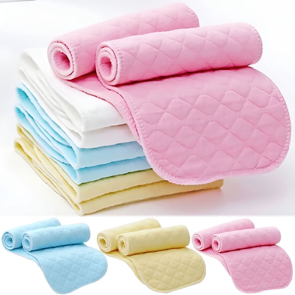 AUQ 10Packs/20 packs Cloth Diapers Burp Cloth, Thick Washable Absorbent Cotton Diaper for Babies and Toddlers Multi-Use