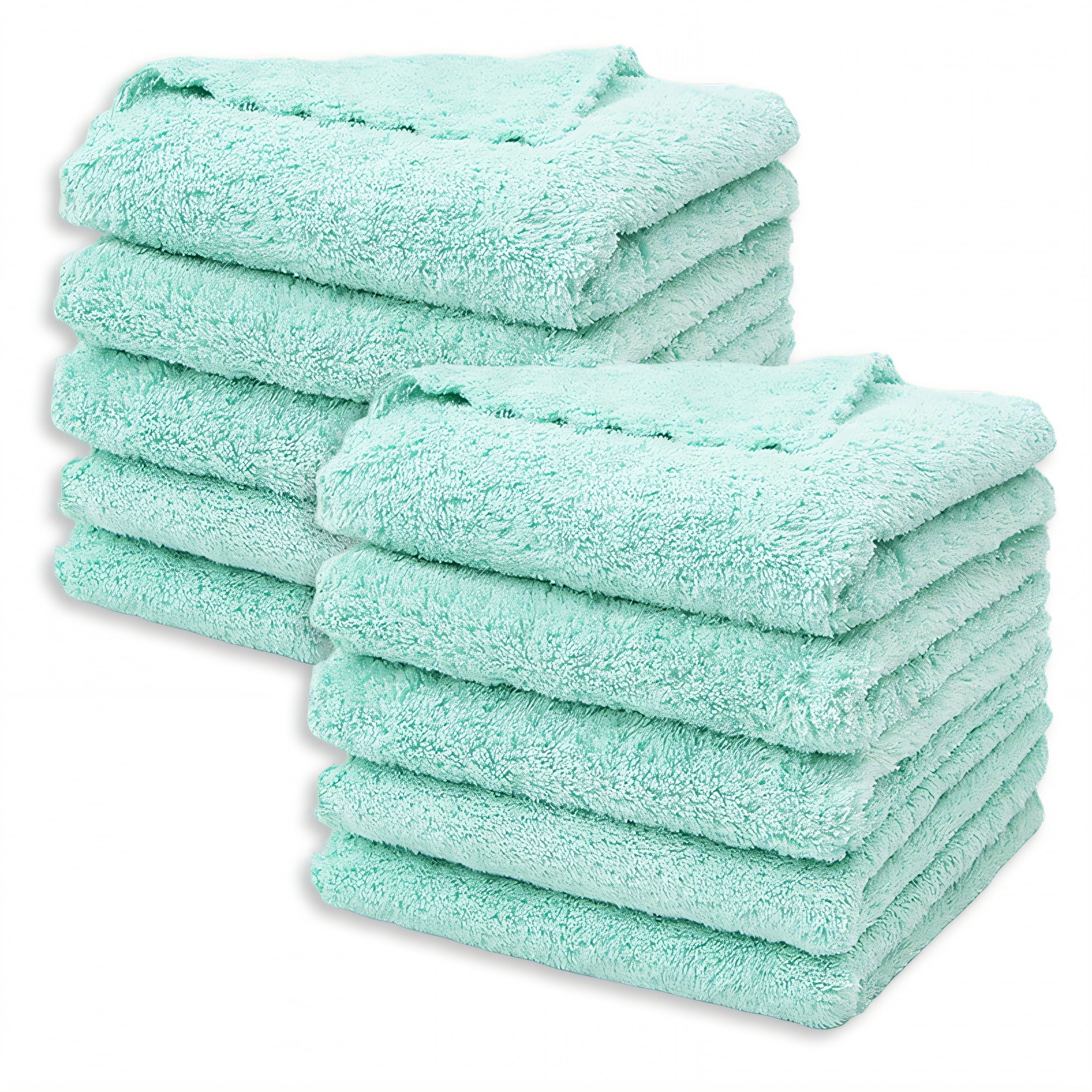 AUQ 10Pcs Cleaning Rags,Neat Edges Microfiber Towel,Boosts Cleaning ...