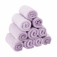 thumbnail image 1 of AUQ 10Pcs Face Towels Superior Water-Soaking Ability Face Wash Cloth Well-Sewn Edge Finish Quick Dry Towel Purple, 1 of 5
