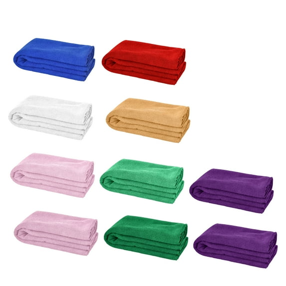AUQ 10Pcs Microfiber Face Towels,Ultra-Fine Microfiber Microfiber Cloths,Strong Water Absorption Dish Cloth,Muticolor,9.84*9.84*0.39in