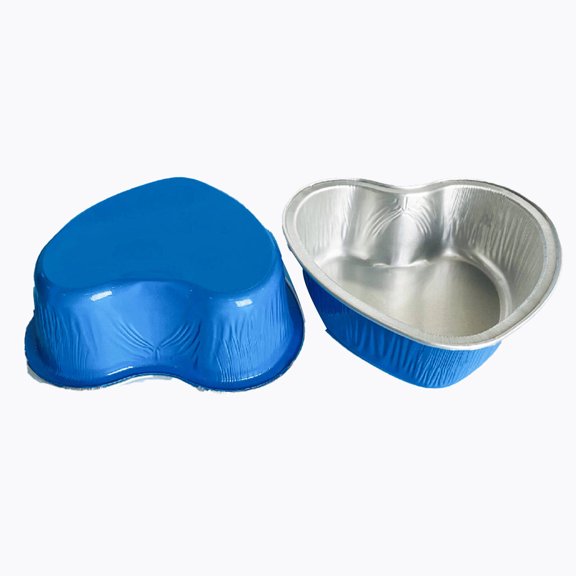 AUQ 10Pcs Pie Pan,Suitable for Baking Various Small Cakes,Tart Pan,Safe And Non-Toxic Mini Cupcake Pans,Blue
