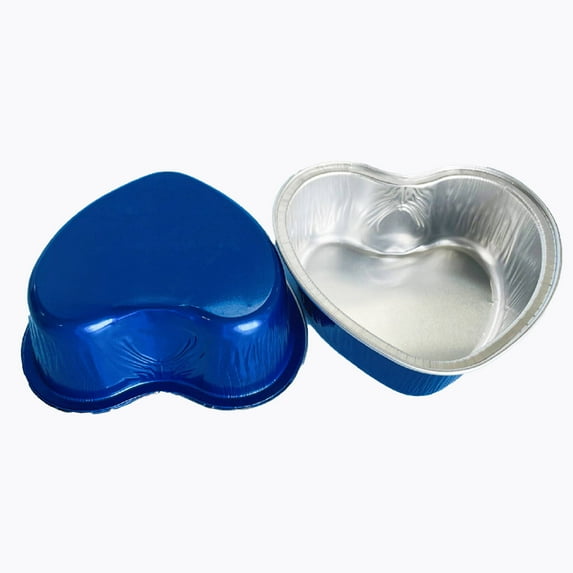 AUQ 10Pcs Pie Pan,Suitable for Baking Various Small Cakes,Tart Pan,Safe And Non-Toxic Mini Cupcake Pans,Dark Blue
