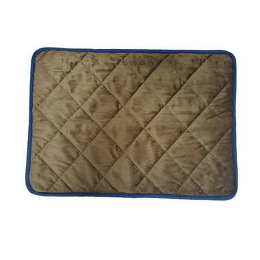 AUQ 12Pcs Chew Proof Dog Bed Retains Heat Dog Crate Pad Velvety-Soft Texture Crate Pads for Dog Cages White