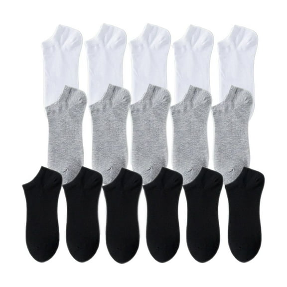 AUQ 16Pair Crew Sock,Polyester No Show Socks Men,No Show Socks for Women