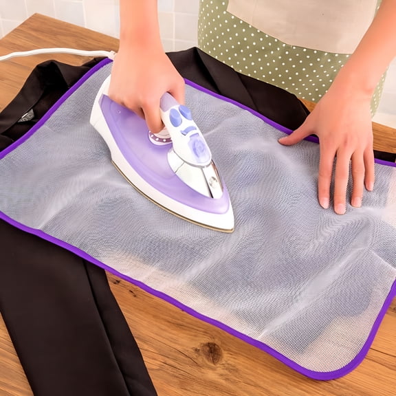 AUQ 2 Pack Heat Protective Ironing Cloth,Pressing Cloth for Ironing,Protective Ironing Scorch Saving Mesh Pressing Pad Cloth