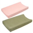 thumbnail image 1 of AUQ 2 Pcs Changing Pad Cover,Soft Cotton Fabric Baby Lounger Pillow Cover,Breathable Changing Pad Covers,Washable Baby Lounger Cover,Style 3, 1 of 2