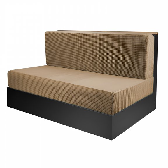 AUQ 2-Piece Polyester Camper Cushion Slipcover,Brown