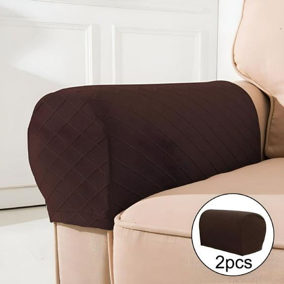 AUQ 2 Sets of Sofa Armrest Covers,Armrest Pads for Sofa Arm Couch. Adjustable