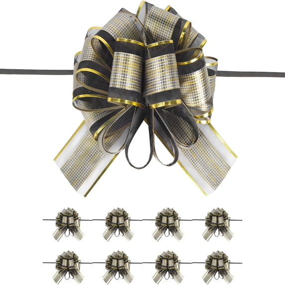 Wrapped Party AUQ 2026 New 10 Pcs Large Pull Bow Gift Wrapping Bows,Pull Bow with ...
