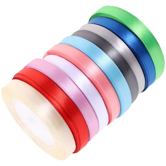 AUQ 2026 New 10 Rolls Ribbon for Flower Bouquet Wrapping Ribbons Ties ...