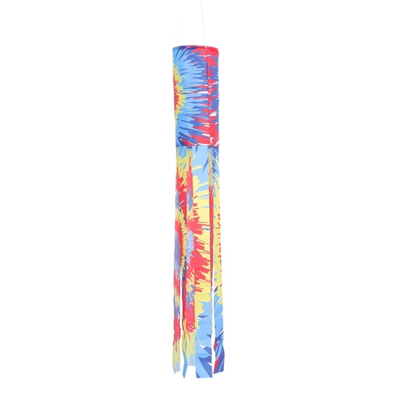 AUQ 2026 New 1Pc Garden Tie Dye Windsock Ornament Wind Direction Measurement Windsock Flag for Gardens, Yards, Patios, Outdoor Spaces, Weather Monitoring, Decorative Flags