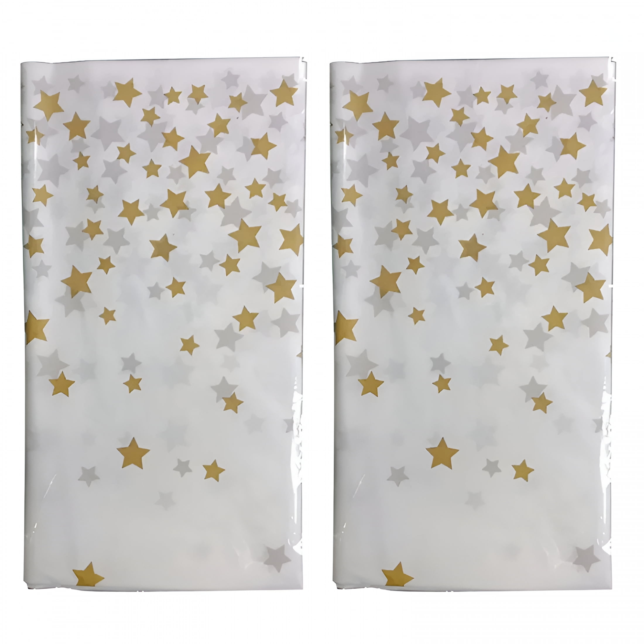AUQ 2026 New 2Pcs Golden Star Printing Tablecloth Rectangular Picnic ...