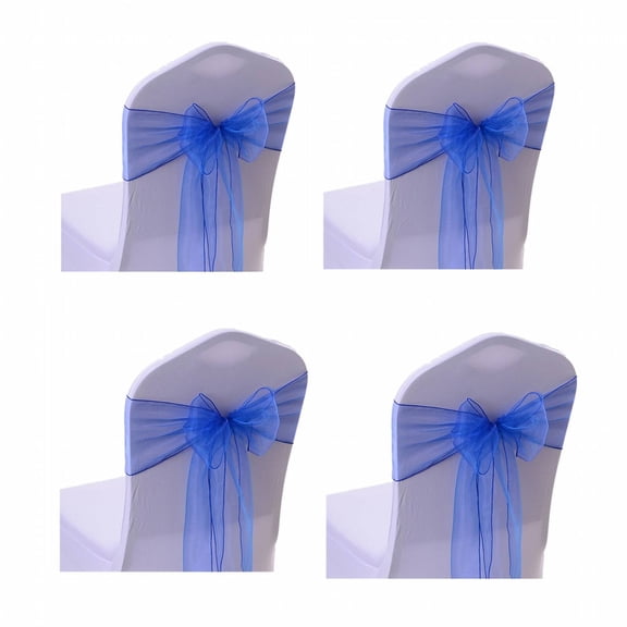AUQ 2026 New 4Pcs Chair Seat Covers Easy to Clean Chair Covers for Dining Expandable Chair Cover Dining Chair Slipcovers for Kitchen Restaurant Office Blue