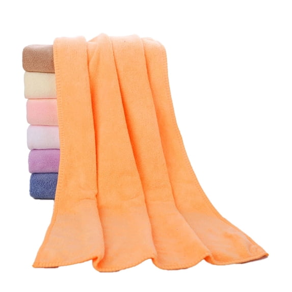 AUQ 2026 New 6Pcs Towels Thicken Microfiber Towels for Cars Quick Drying Water Wipes for Car Home Gym Travel Orange